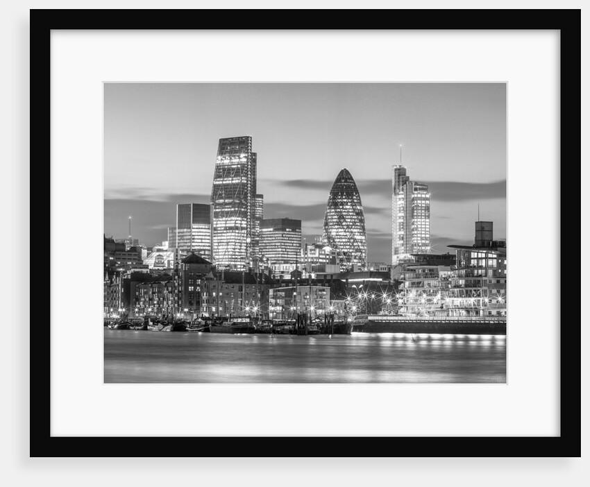 London skyline over Thames by Assaf Frank